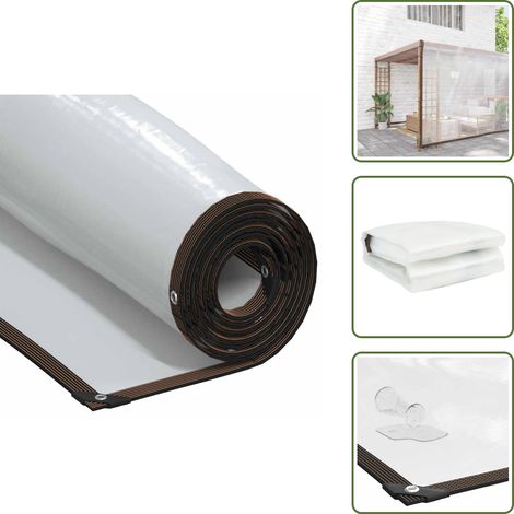 vidaXL Transparente Plane mit Ösen 8x8 m Polyethylen (1/5)