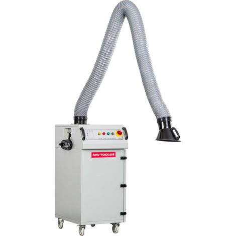 Mw Tools – Aspirateur professionnel pour fumées de soudage 2000m³/h – Puissance 1,3kW – Tension 230V – Bac 20L – Bras flexible 3m – LAO2201 (1/5)