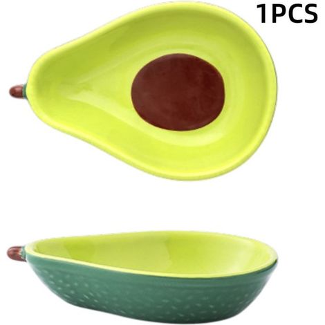 Bol para postres, bol para ensaladas, bol para aguacates, bol para frutas, cerámica, vajilla, ensaladas y salsas, verde, 16,5 x 10,8 x 3,6 cm (1/5)