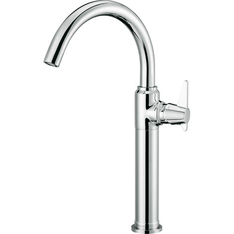 Waschtischarmatur mit erhöhtem Fuß TEMISTO-30 in chrom, B/H/T: 5,0/37,3/23,9 cm (1/3)