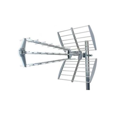 – 105 cm UHF-Terrestrische Außenantenne – 17,5 dB Gewinn – Frequenzen 470 bis 694 MHz – Mastmontage mit F-Stecker (Balancer) – LTE700 (1/5)