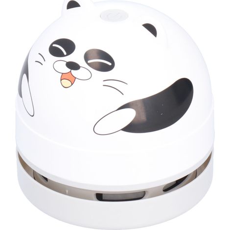 Niedlicher, tragbarer Tischstaubsauger mit Panda-Muster, Mini-USB-aufladbarer Staubbehälter für Kinder, spielerische und praktische Reinigung (1/5)