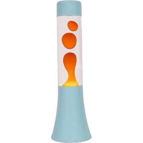 Mini Lava Lamp Blu e Arancione Fisura