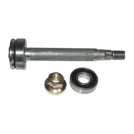 Axe de palier de lames 5 étoiles complet – Longueur 178 mm – Diamètre 20 mm – Fixation 5 étoiles – Adaptable sur tracteurs-tondeuses