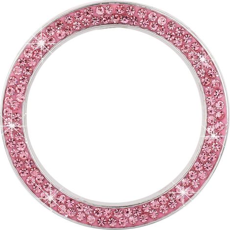 und Kleber für Automotoren 2 Stück rosa Imitationskristalle