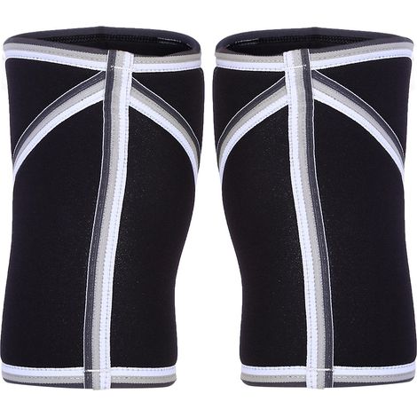 1 Paire de Protections Genou Épaisses Respirantes pour Fitness Musculation Sport (Noir L) (1/4)