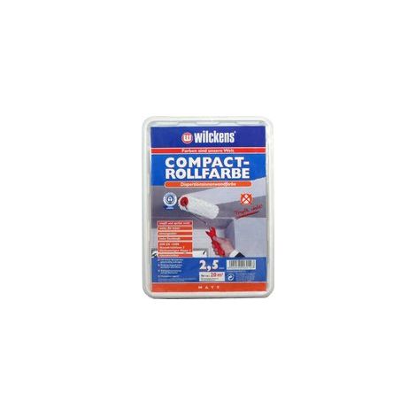 Wilckens Compact-Rollfarbe Weiss matt 2,5l 16100100080