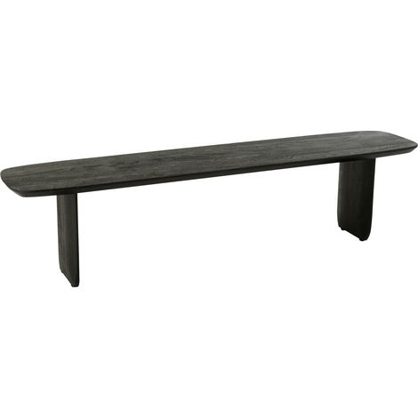 Banc en Bois "William" 190cm Noir (1/5)