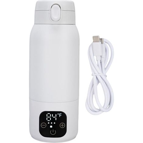 Jeffergarden Bouilloire électrique de voyage sans fil 500 ml en acier inoxydable 316, port USB, petite bouilloire portable pour café, thé et lait. (1/5)