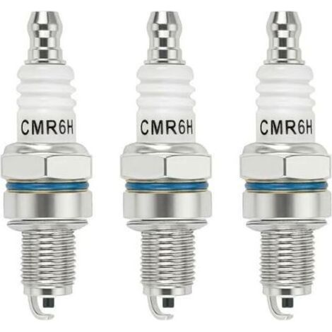 3 Pièces CMR6H Bougie d'Allumage pour Stihl MS170 MS171 MS181 MS211 FS90 MS231 MS241 FS100 FS110 BG56 NGK 3365 CMR6H Bougie pour Tondeuse Souffleurs Débroussailleuses Tronconneuse (1/5)