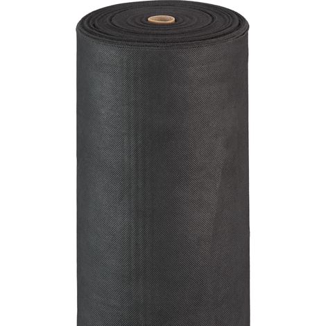 2x Teli per Pacciamatura, 50g/m², Protezioni per le Piante, Teloni Impermeabili e Resistenti, Anti UV, 100 metri, Nero