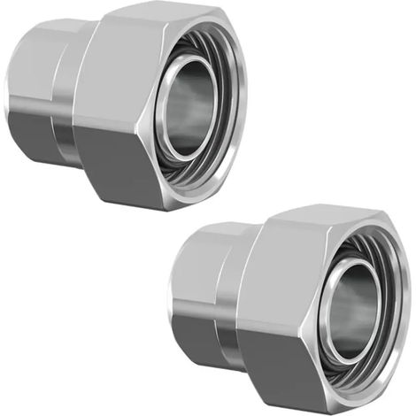 Flamco Set di collegamento G5 2 pz. Rp3/8 x G3/4i Eurok. MS nichelato, F10369