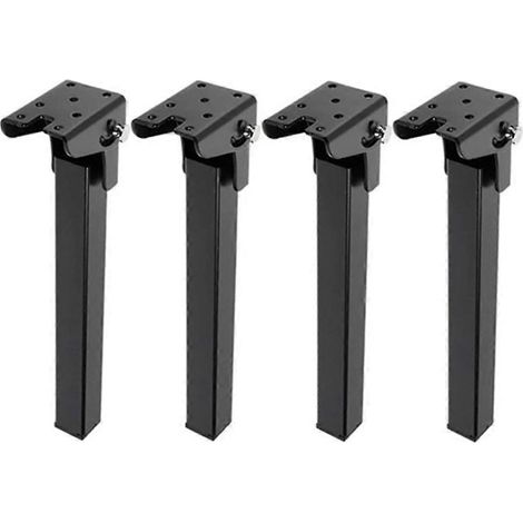 Pieds de table pliables, pieds de support pliables, supports de pieds de table, pieds invisibles à 90 degrés, pieds de rangement en métal (1/5)