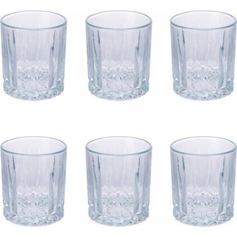 SET 6 BICCHIERI 325ML EFFETTO STALAGMITE