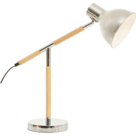 Interiors by Premier Chrome Finish Table Lamp, Adjustable Height Lamp, Easy-to-Use Chrome Table Lamp, Focused Office Lamp (1/5)