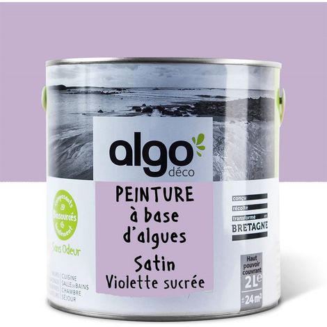 Peinture écologique Algo - Satin - Violette sucrée - 2L (1/5)