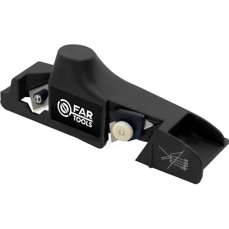 Fartools – Rabot à chanfreiner 9,5/12,5/15mm – Réglages de profondeur pour plaques de plâtre – Lame frontale réversible pour durabilité (1/2)