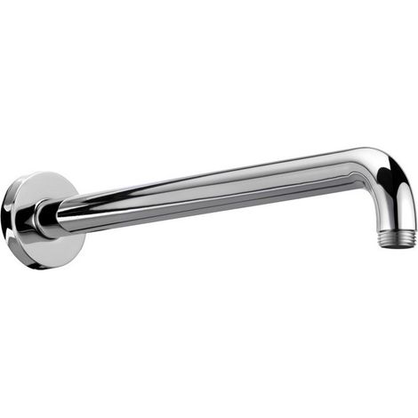 Bras de douche ELEGANCE pour raccordement mural 1/2, saillie 462 mm, chrome noir brossé KEUCO