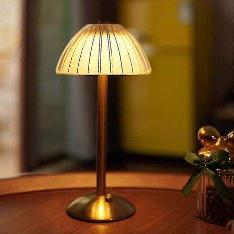 Lampe de table LED sans fil, lampe de table à piles, lampe de table LED à intensité variable (1/4)