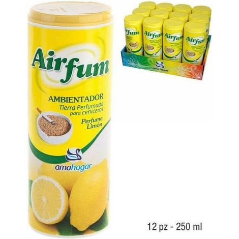 Trade Shop - Set 12 Stück duftends Sand Deodorant für Zitronen-Duft-Aschenbecher -