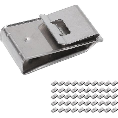 Lot de 50 clips de fixation pour câbles photovoltaïques, pour la gestion des câbles électriques. (1/5)