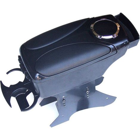 Armlehne für Autos mit Becherhalter, Universal, Schwarz