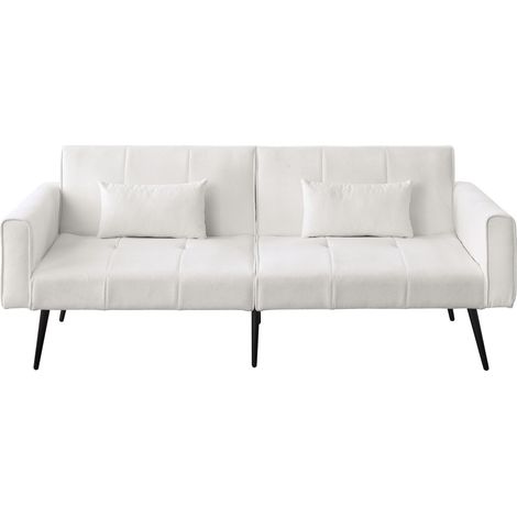 Canapé Futon Sofa Bed Convertible Fabric Beige 175.00x71.00x71.00 cm ZIPSOFA (1/5)