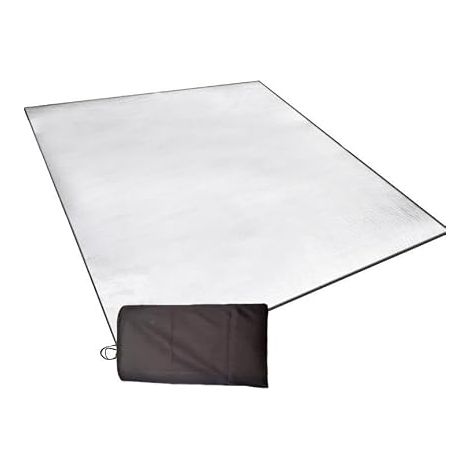 Tapis de Sol de Camping en Feuille D'aluminium, Tapis de Couchage de Camping en Aluminium, Tapis en Mousse de Camping, Tapis de Sol Isolant pour Tente, Tapis Réfléchissant (1/5)