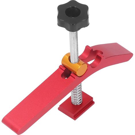 Abrazadera de Riel en T, Multiusos Abrazadera con Ranura en T Abrazadera Deslizante Ajustable de Presión de Liberación Rápida de Aleación de Aluminio para Raíles en T Accesorio Carpintería (1/5)