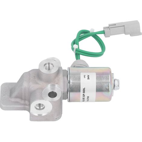 24V-Magnetventil mit schneller Ansprechzeit, Magnetventil aus legiertem Stahl für CAT 120H, 135H, 140H, 160K Bagger (1/5)
