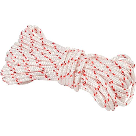 Corde de Lanceur 4.0mm x 10 Mètres, Corde de Rechange pour Lanceur à Rappel de Tondeuse, Tronçonneuse, Débroussailleuse, Matériel de Jardin, Corde Nylon Robuste (1/5)