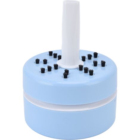 Aspirateur de poussière de bureau, nettoyeur de poussière de table, mini aspirateur de poussière portable rechargeable par USB pour bureau et maison (bleu) (1/5)