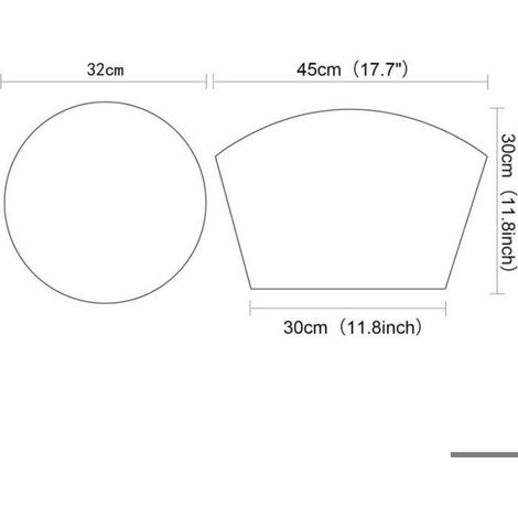 Set de table - - Lot de 7 - Vinyle lavable - Résistant à la chaleur - Rond Tan Bambou (1/4)