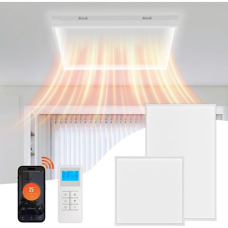 Randaco Infrarotheizung 360W, Infrarot Heizung mit WiFi App-Steuerung, Erkennung Offener Fenster, Infrarotheizung mit Thermostat, Infrarot-Deckenheizung (1/3)
