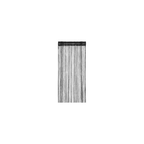 Rideau AntiMouches 90x200 cm Franges Pailletées Noir, Moustiquaire Porte Extérieure, Séparation de Pièce et Décoration (1/5)