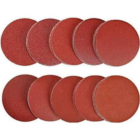 Disques abrasifs 75 mm Papier abrasif rond 80/100/180/240/600/800/1000/1200/2000/3000 (100 pièces)