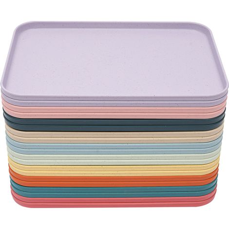 Plateau de service Plastique Fastfood Plateau de cantine Plateau de petit déjeuner 3122cm