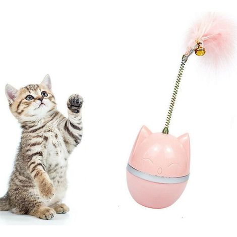 Jouet interactif pour chats Balle, Jouet pour chats, pour l'intérieur, Avec plumes (1/5)