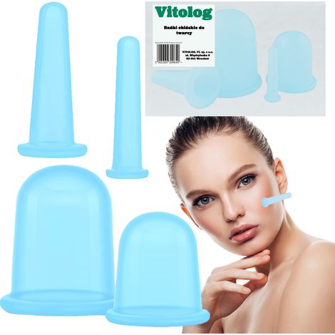 Ventosas de silicona m茅dicas chinas para masaje facial y de cuello. (1/5)