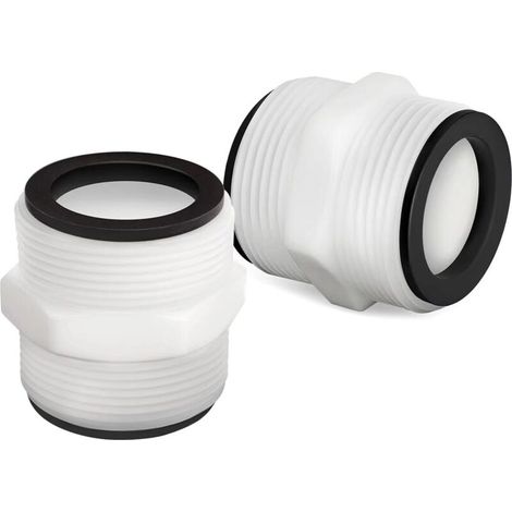 Raccord à 2 voies pour pompes de piscine enterrées de 1,5 pouce compatible avec les raccords de tuyau de piscine Intex Coleman (paquet de deux) (1/5)
