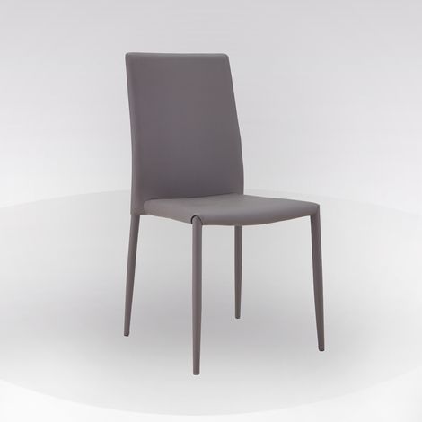 SEDIA MOD. RITA IN PU GRIGIO (1/4)