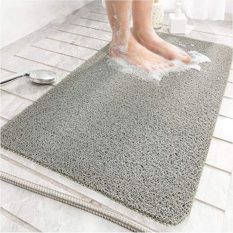 Alfombra de ducha para ducha interior, antihongos, antibacteriana, alfombra de baño de PVC flexible para baño (40 x 60 cm) (1/4)