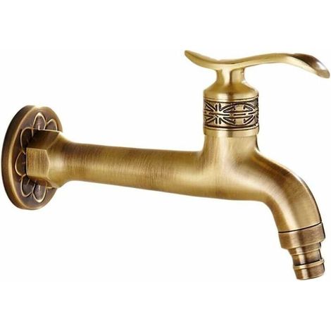 Antikmessing-Wasserhahn mit Hebelgriff, Antikmessing-Finish (G1/2)