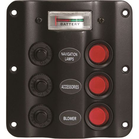 Pannello elettrico aaa electric panel with voltmeter 3 interruttori voltmetro