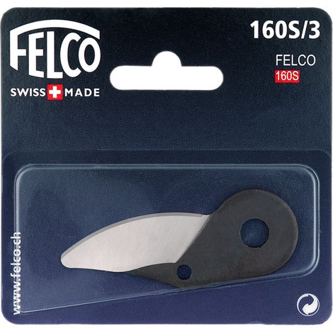 FELCO Lame de rechange 160S/3 pour sécateur FELCO 600 (longueur 160 mm, lame pour sécateur, montage facile), gris (1/3)
