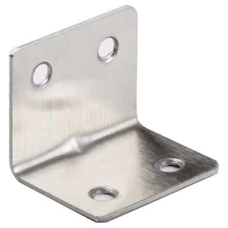 Set of 12 metal angle brackets (30 × 30 × 40 mm) for wood assembly and furniture repair silver stainless steel L-shaped connector (1/5)