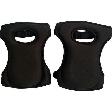 Genouillères de jardinage extérieur 1 paire, protection élastique en éponge, genouillères de protection noires pour travaux de jardinage extérieur