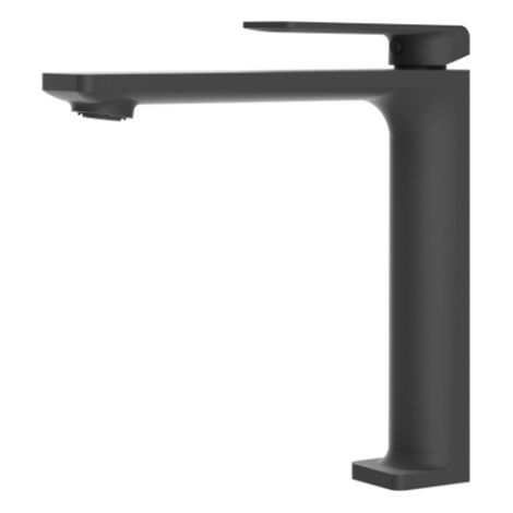 IMEX Mitigeur lavabo haut en laiton et zama finition noir mat cartouche ceramique Ø25 mm avec flexibles 3-8 serie FIYI modele Imex-BDF016-3NG (1/2)