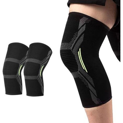 KLVGTIFS PU - Kniebandage mit Bandagen - Kniebandagen für Männer/Frauen - Kniebandagen für Gewichtheben und Laufen (Männer) (1/5)