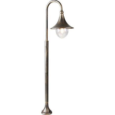 QAZQA Clásico/Antiguo Linterna exterior inteligente de oro antiguo 125 cm IP44 con WiFi A60 - Daphne Aluminio /Plástico Alargada Adecuado para LED Max. 1 x 7 Watt (1/5)